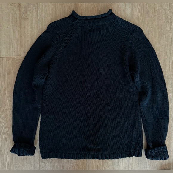 Vintage Black Knit Sweater St. John’s Bay Petite Small - Picture 4 of 6
